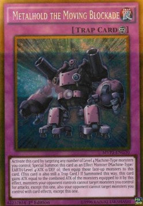 Metalhold the Moving Blockade (V.2) MVP1-ENG30 Gold Rare Englisch