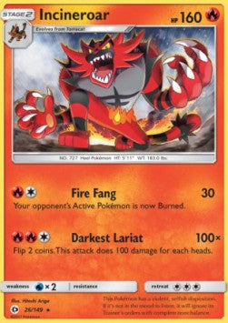 Incineroar SUM-26 Rare Englisch
