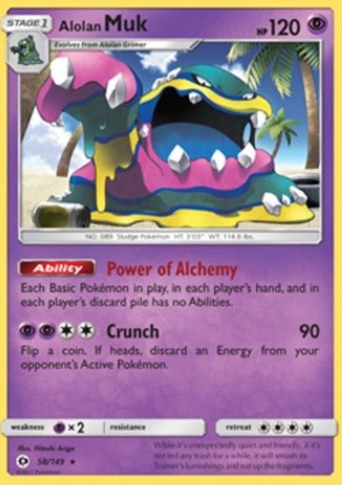 Alola-Sleimok SUM-58 Holo Rare Deutsch