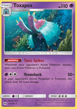 Toxapex SUM-63 Holo Rare Englisch