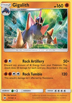 Gigalith SUM-71 Holo Rare Englisch