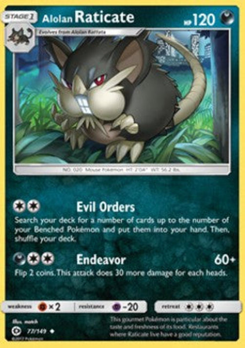 Alolan Raticate SUM-77 Uncommon Englisch