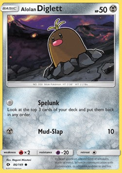 Alolan Diglett SUM-86 Common Englisch
