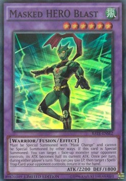 Masked HERO Blast RATE-ENSE2 Super Rare Englisch