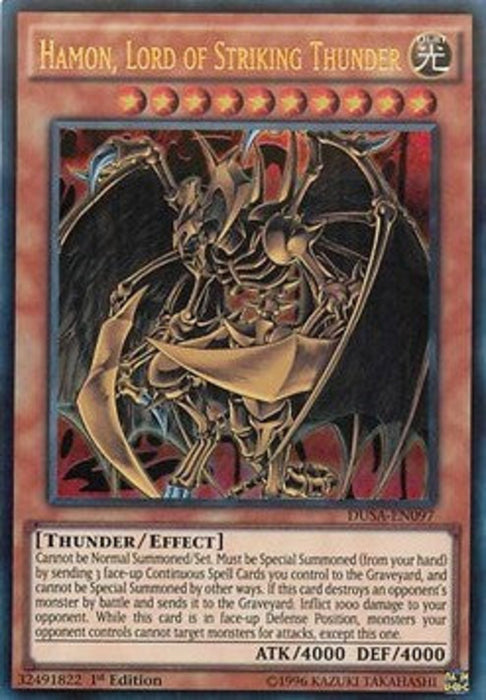 Hamon, Lord of Striking Thunder DUSA-EN097 Ultra Rare Englisch
