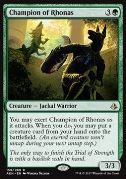 Champion des Rhonas AKH-159 Rare Deutsch