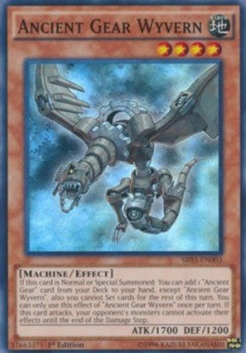 Ancient Gear Wyvern SR03-EN003 Super Rare Englisch