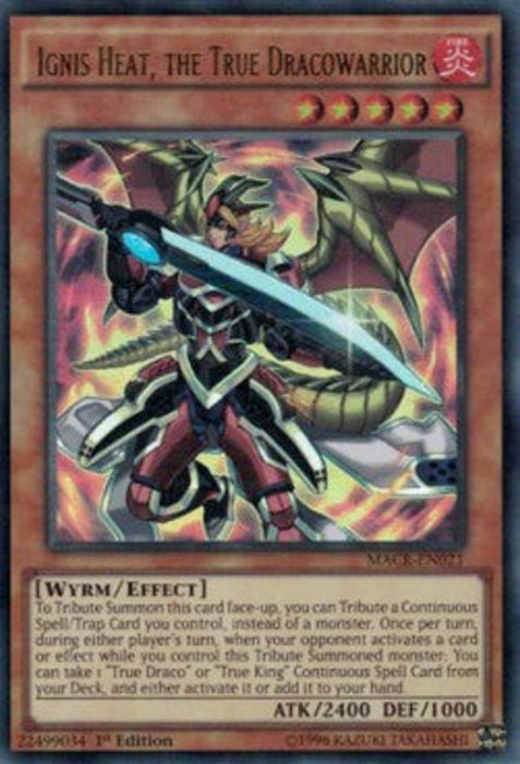 Ignis Heat, the True Dracowarrior MACR-EN021 Ultra Rare Englisch