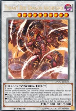Tyrant Red Dragon Archfiend DPDG-EN030 Ultra Rare Englisch