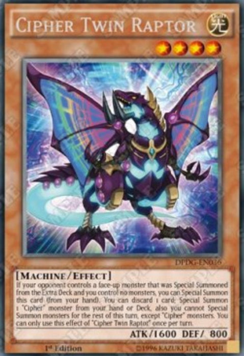 Cipher Twin Raptor DPDG-EN036 Rare Englisch