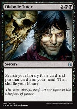 Diabolic Tutor CMA-54 Uncommon Englisch