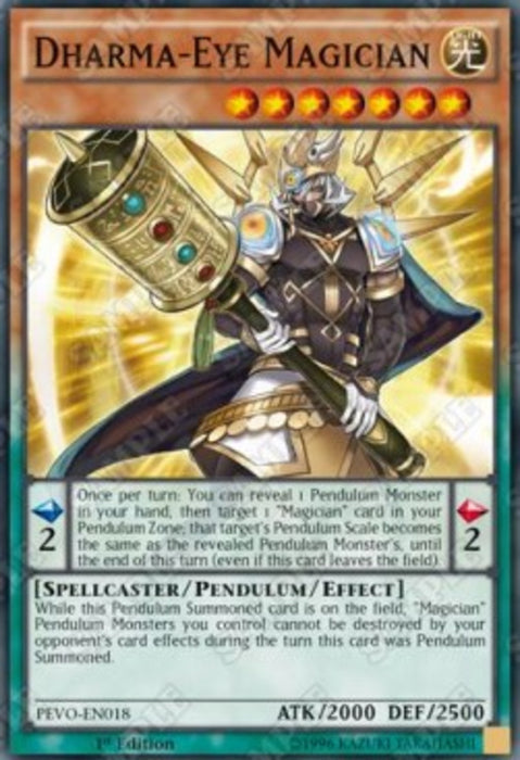 Dharma-Eye Magician PEVO-EN018 Super Rare Englisch