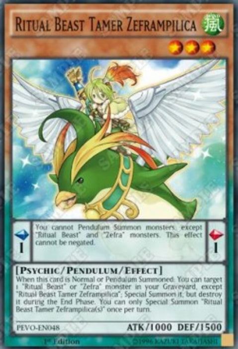 Ritual Beast Tamer Zeframpilica PEVO-EN048 Super Rare Englisch