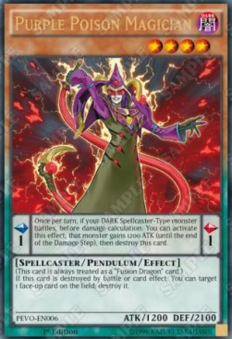 Purple Poison Magician PEVO-EN006 Ultra Rare Englisch