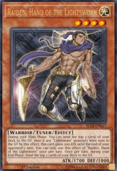 Raiden, Hand of the Lightsworn BLLR-EN042 Ultra Rare Englisch