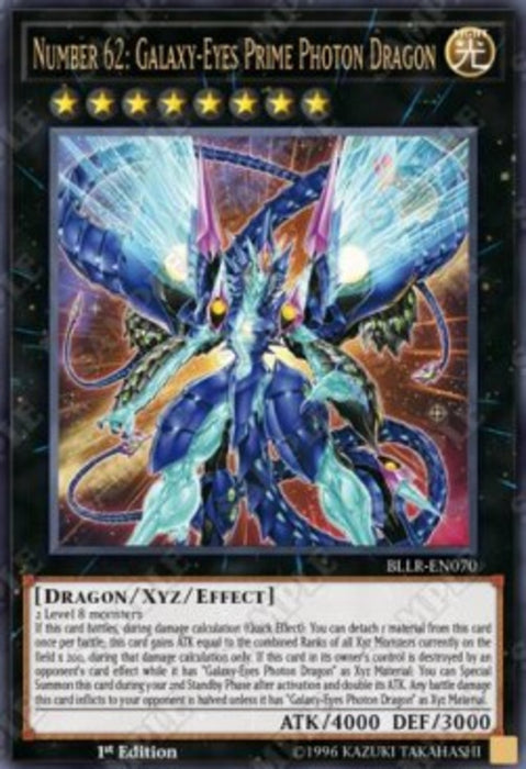 Number 62: Galaxy-Eyes Prime Photon Dragon BLLR-EN070 Ultra Rare Englisch