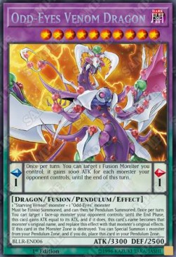 Odd-Eyes Venom Dragon BLLR-EN006 Secret Rare Englisch