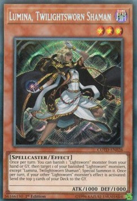 Lumina, Twilightsworn Shaman COTD-EN026 Secret Rare Englisch
