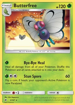 Butterfree BUS-3 Rare Englisch