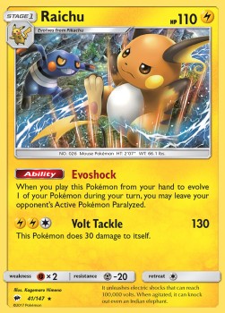 Raichu BUS-41 Holo Rare Deutsch
