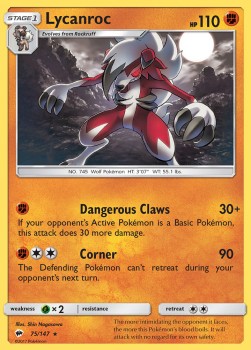 Lycanroc BUS-75 Holo Rare Englisch