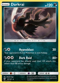 Darkrai BUS-87 Holo Rare Deutsch