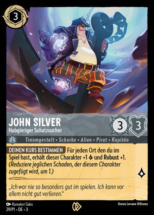 John Silver - Habgieriger Schatzsucher PR1-029 Promo Deutsch