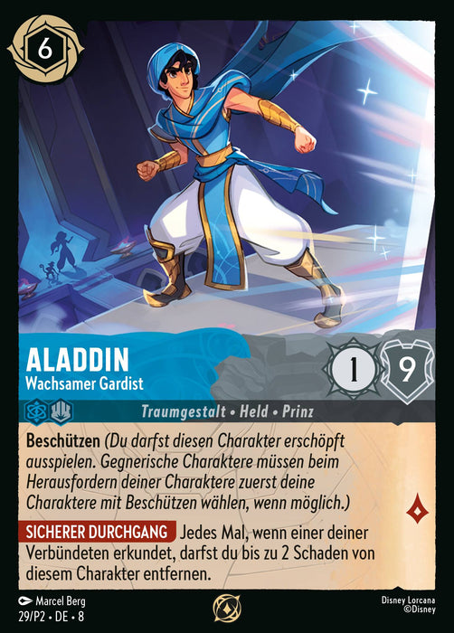 Aladdin - Wachsamer Gardist 8JAF-170 Rare Deutsch