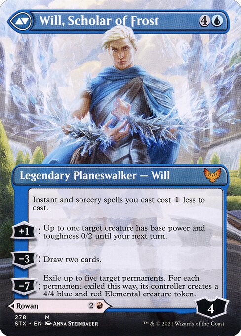 Rowan, Scholar of Sparks // Will, Scholar of Frost - Back Face