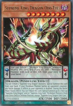 Supreme King Dragon Odd-Eyes COTD-EN015 Rare Englisch