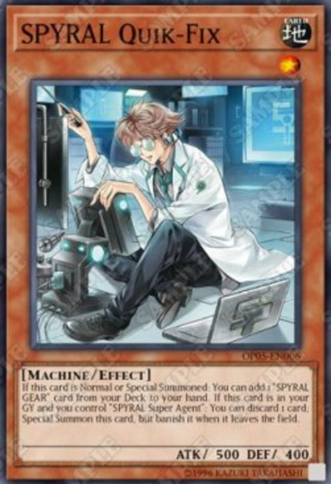 SPYRAL Quik-Fix OP05-EN006 Super Rare Englisch