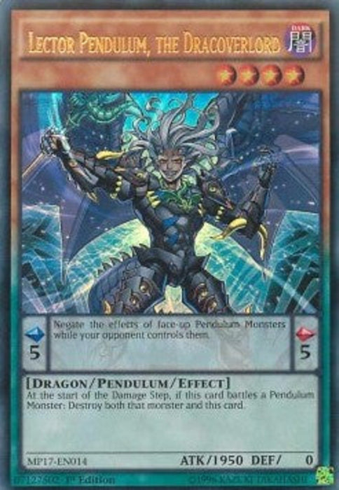 Lector Pendulum, the Dracoverlord MP17-EN014 Ultra Rare Englisch