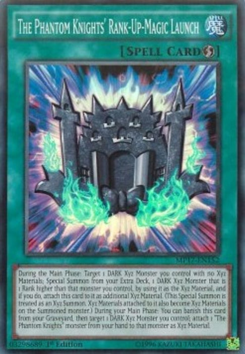 The Phantom Knights' Rank-Up-Magic Launch MP17-EN152 Super Rare Englisch