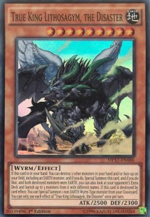 True King Lithosagym, the Disaster MP17-EN186 Super Rare Englisch