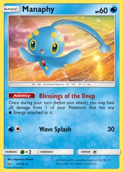 Manaphy SLG-25 Holo Rare Deutsch