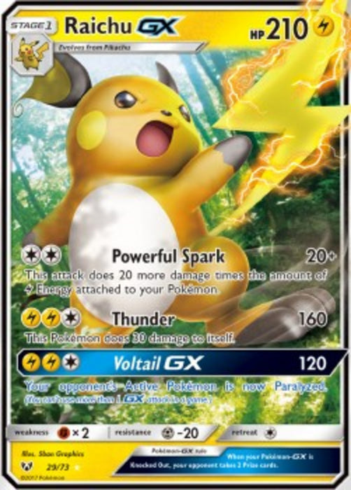 Raichu GX SLG-29 Ultra Rare Deutsch