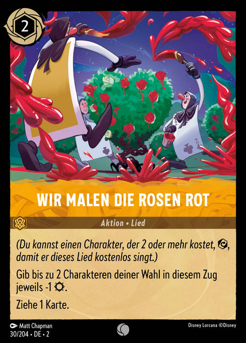 Wir Malen die Rosen Rot 2ROF-030 Common Deutsch