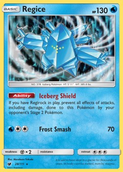 Regice CIN-28 Holo Rare Englisch
