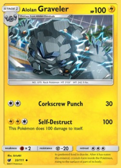 Alolan Graveler CIN-33 Uncommon Englisch