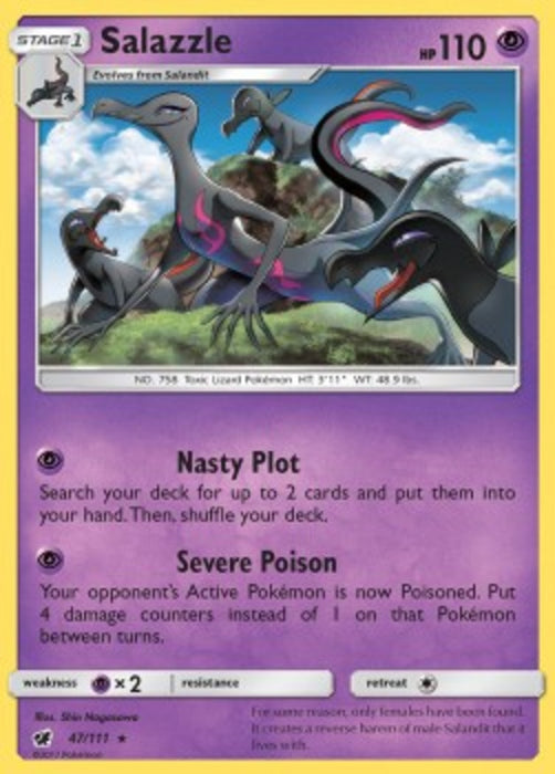 Salazzle CIN-47 Holo Rare Englisch