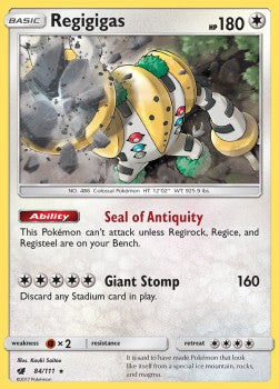 Regigigas CIN-84 Holo Rare Englisch