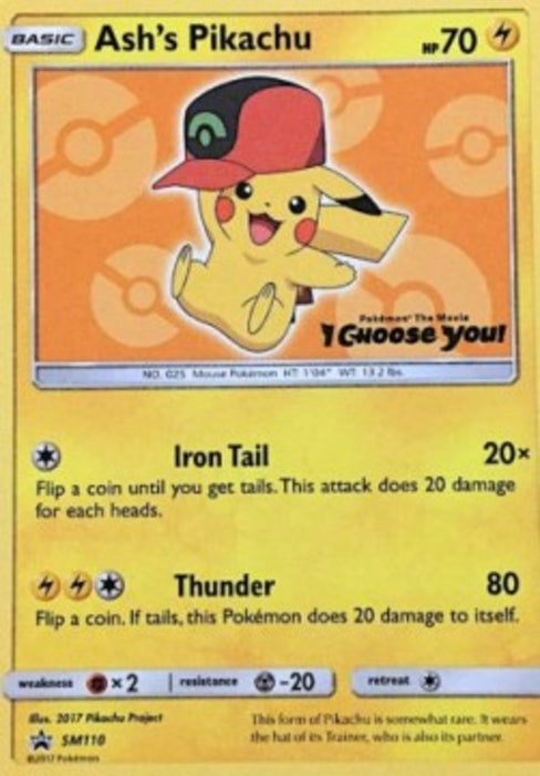 Ash's Pikachu SM-110 Promo Spanisch