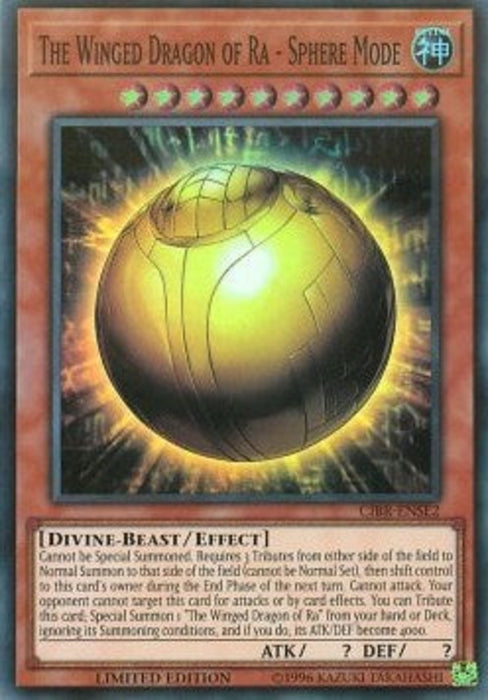 The Winged Dragon of Ra - Sphere Mode CIBR-ENSE2 Super Rare Englisch