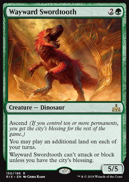 Wayward Swordtooth RIX-150 Rare Englisch