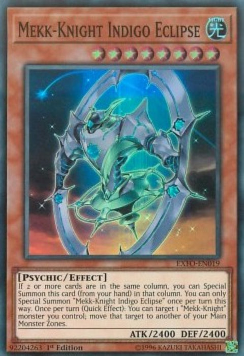 Mekk-Knight Indigo Eclipse EXFO-EN019 Super Rare Englisch