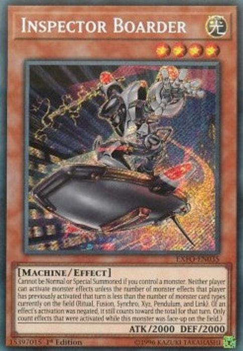 Inspector Boarder EXFO-EN035 Secret Rare Englisch