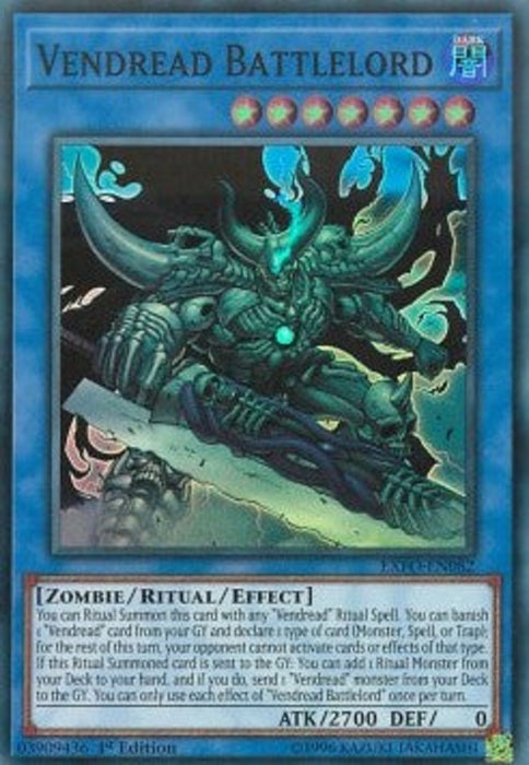 Vendread Battlelord EXFO-EN082 Super Rare Englisch