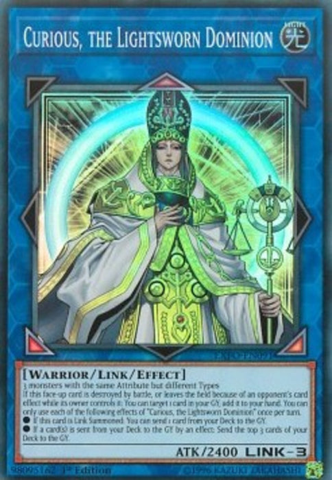 Curious, the Lightsworn Dominion EXFO-EN091 Super Rare Englisch