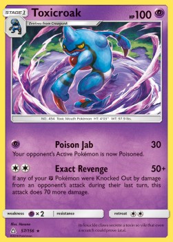Toxicroak UPR-57 Rare Deutsch