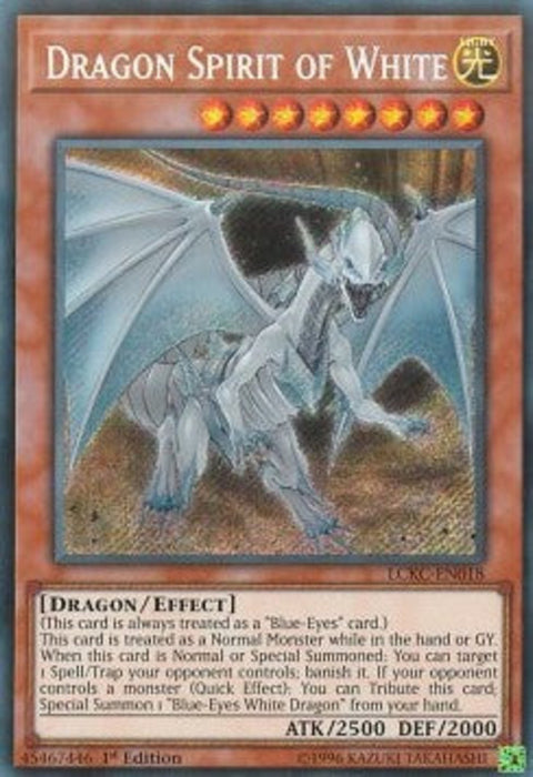 Dragon Spirit of White LCKC-EN018 Secret Rare Englisch